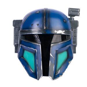 New XCoser Paz Vizsla Star Wars Mandalorian Helmet Cosplay Prop Costume Blue